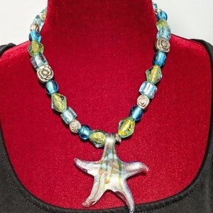 Beautiful Artisan Tropical Starfish Necklace
